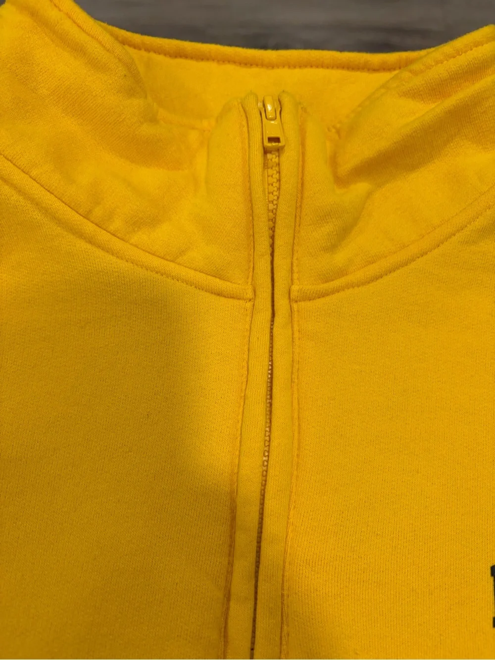 Michigan Wolverines Champion Quarter-Zip Sweatshirt - Yellow-XXL